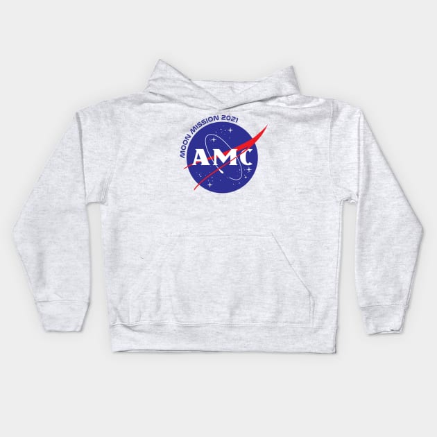 AMC Moon Mission 2021 Kids Hoodie by HexxTalionis